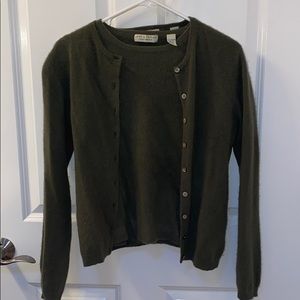 Lord & Taylor two ply cashmere twin set